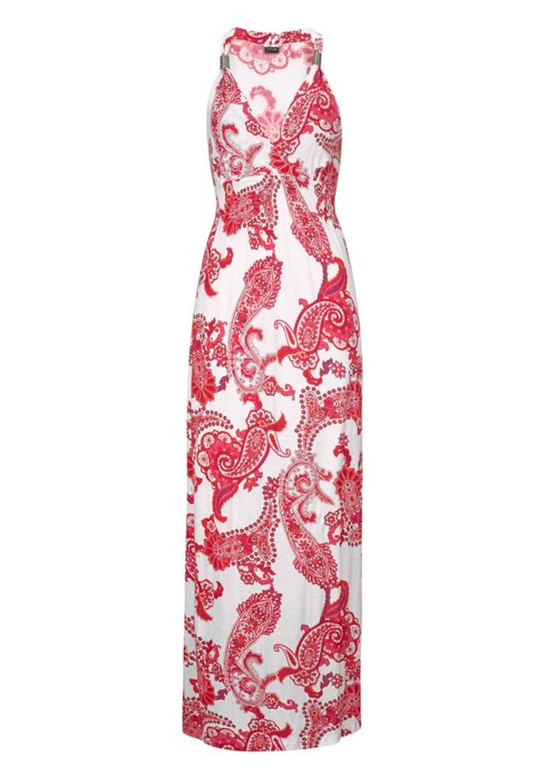 LASCANA LASCANA Плажна рокля  червено / бяло