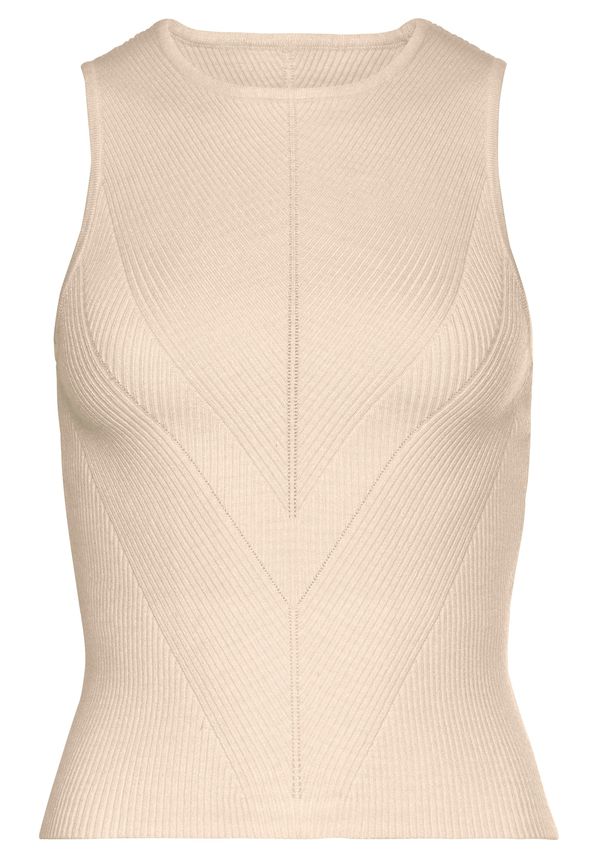 LASCANA LASCANA Плетен топ  кремаво