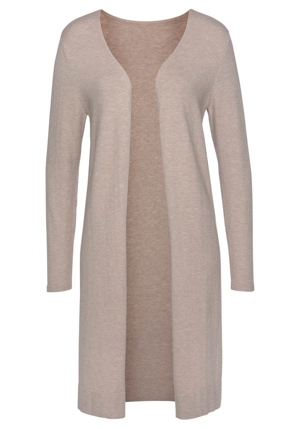 LASCANA LASCANA Плетена жилетка  бежово меланж