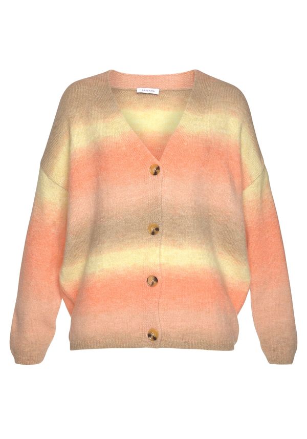 LASCANA LASCANA Плетена жилетка  бежово / жълто / оранжево