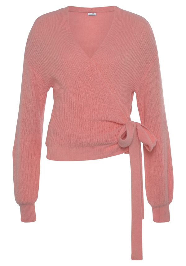 LASCANA LASCANA Плетена жилетка  бледорозово