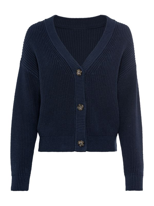 LASCANA LASCANA Плетена жилетка  нейви синьо