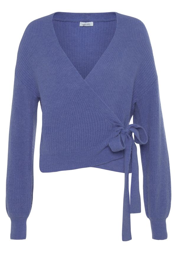 LASCANA LASCANA Плетена жилетка  синьо