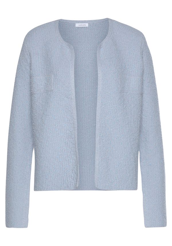 LASCANA LASCANA Плетена жилетка  светлосиньо