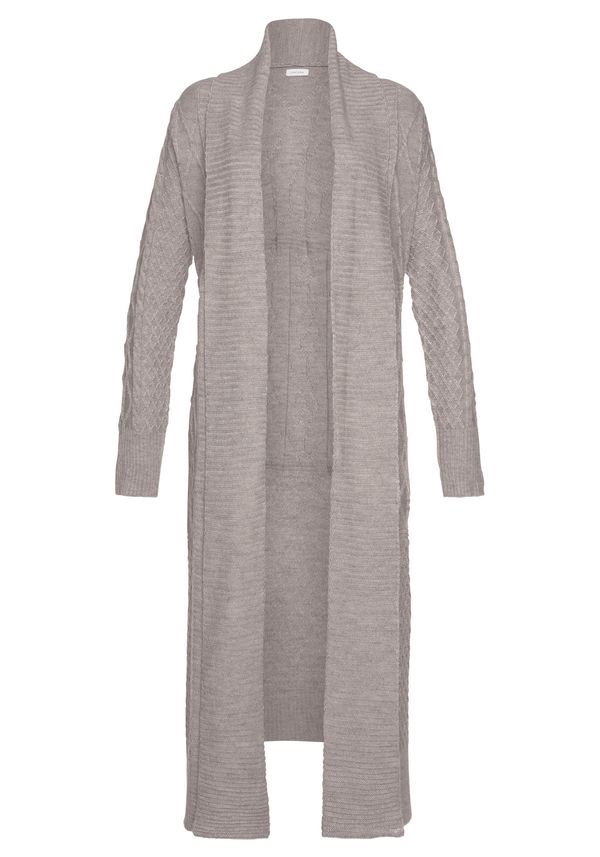 LASCANA LASCANA Плетена жилетка  таупе сиво