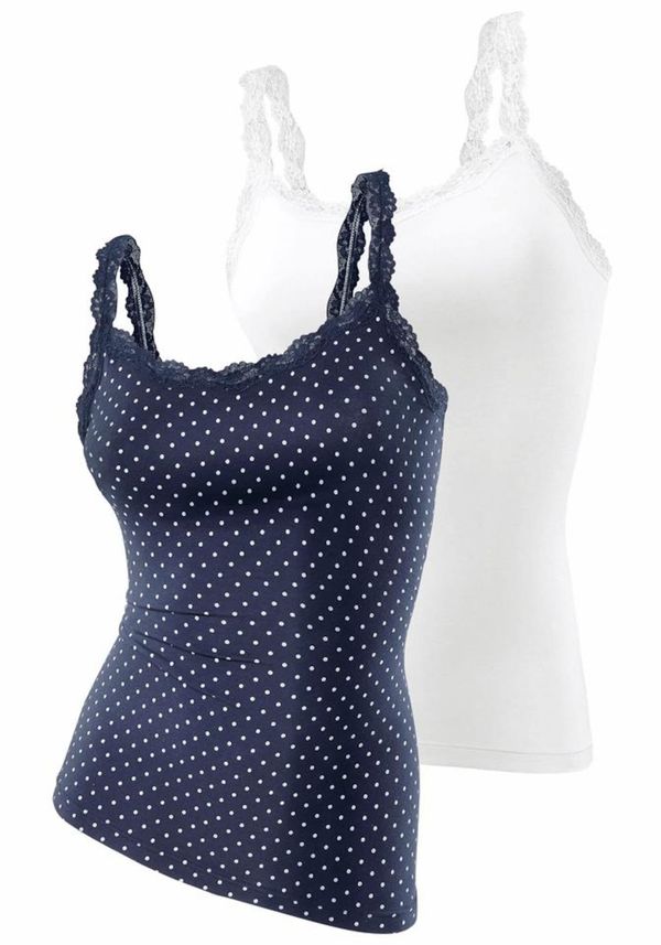 LASCANA LASCANA Потник  синьо / бяло