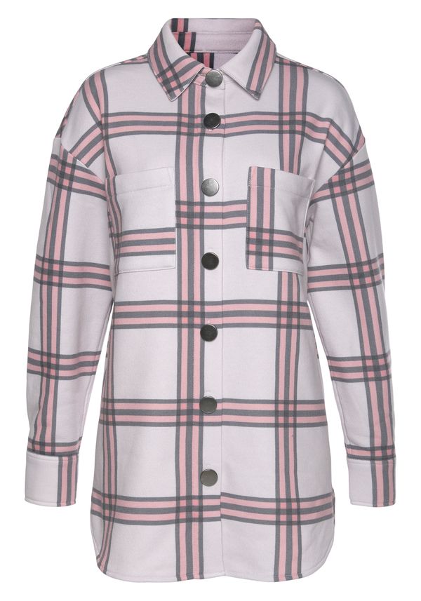 LASCANA LASCANA Преходно яке  кремаво / сиво / бледорозово