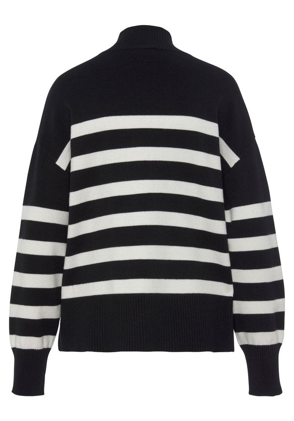 LASCANA LASCANA Пуловер  черно / бяло