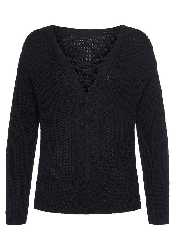 LASCANA LASCANA Пуловер  черно