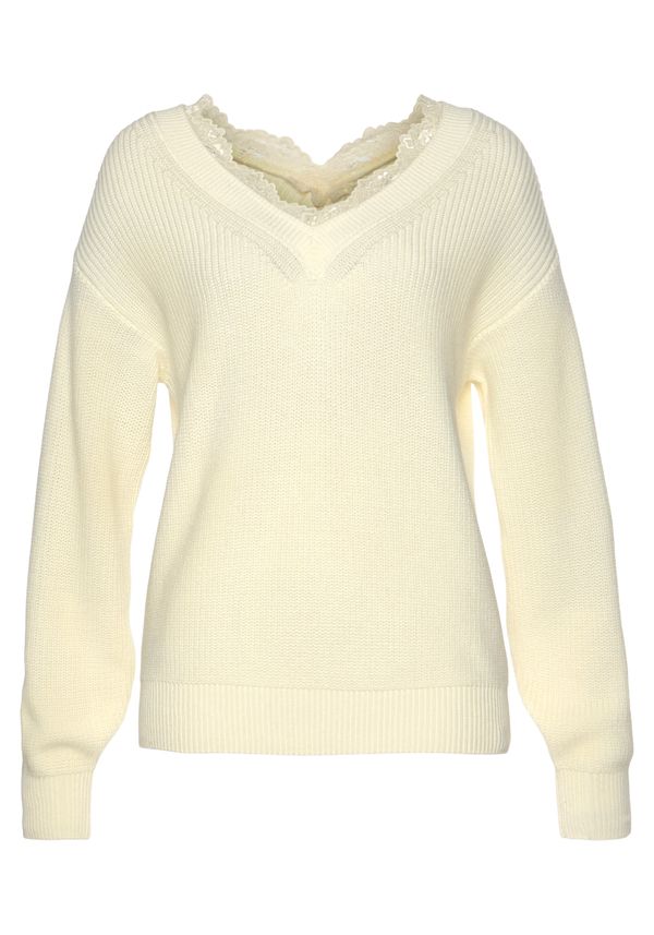 LASCANA LASCANA Пуловер  светложълто