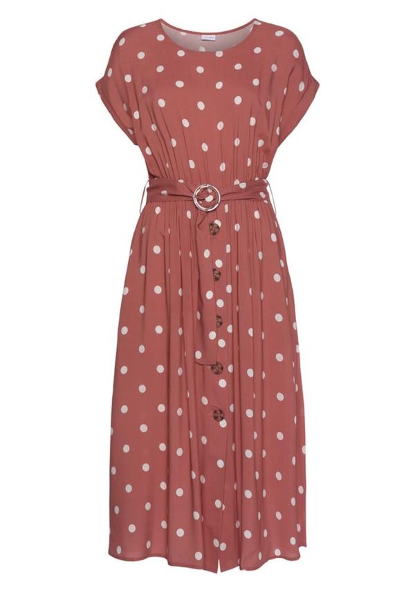 LASCANA LASCANA Рокля  червено / бяло