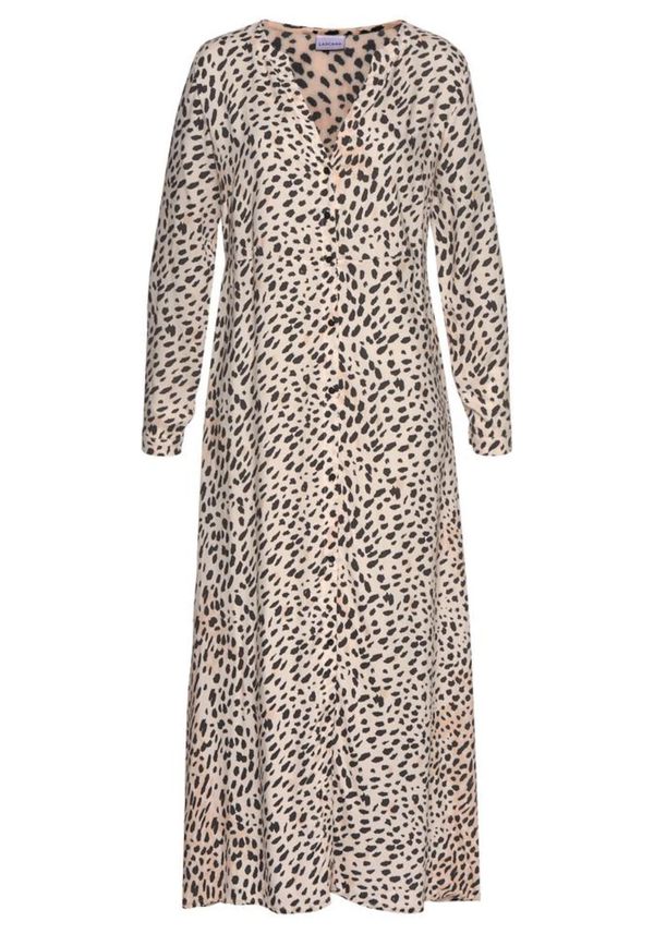 LASCANA LASCANA Рокля  цвят "пясък" / черно