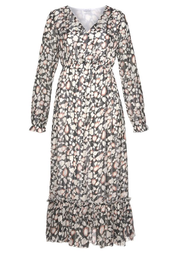 LASCANA LASCANA Рокля  кафяво / черно / бяло