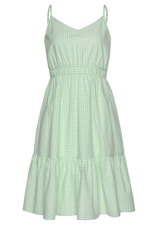 LASCANA LASCANA Рокля  мента / бяло