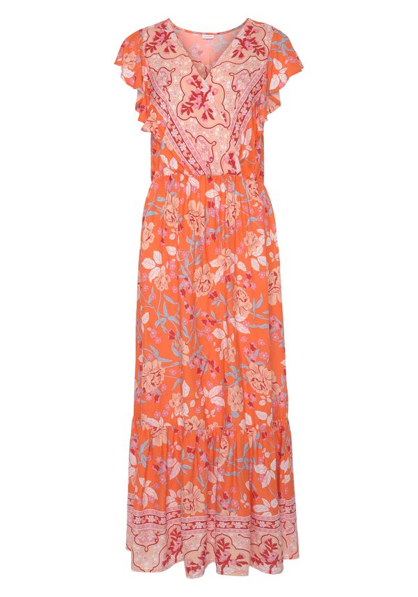 LASCANA LASCANA Рокля  оранжево / кайсия / светлорозово / червено