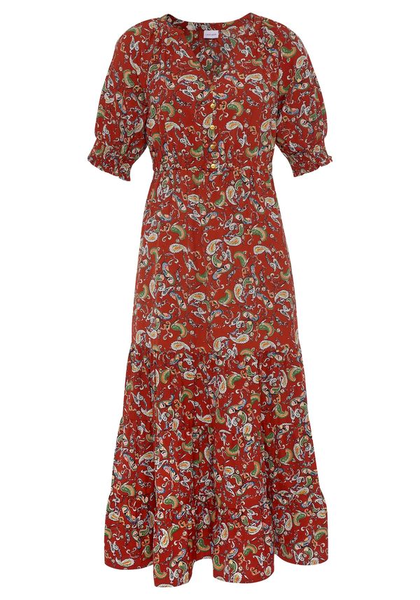 LASCANA LASCANA Рокля  ръждиво червено