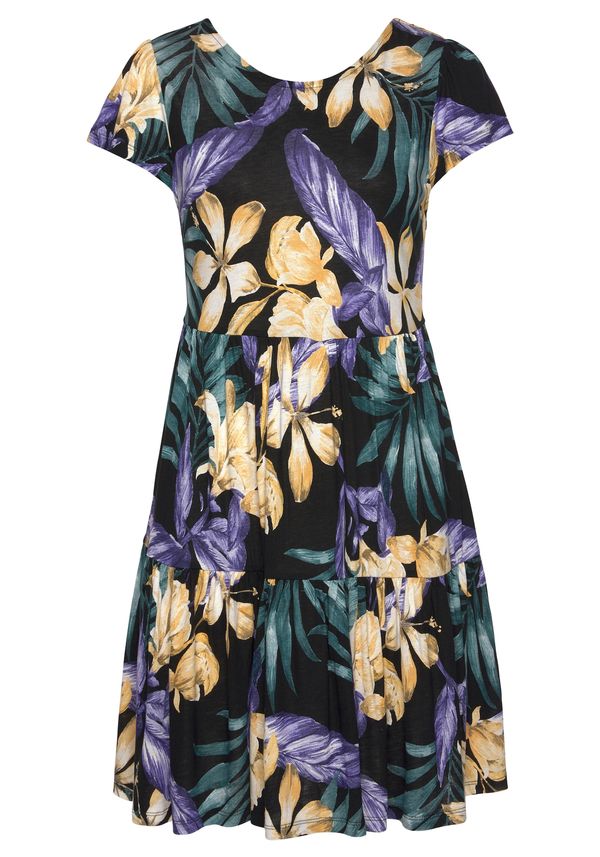 LASCANA LASCANA Рокля  светложълто / тъмнозелено / слива / черно / бяло