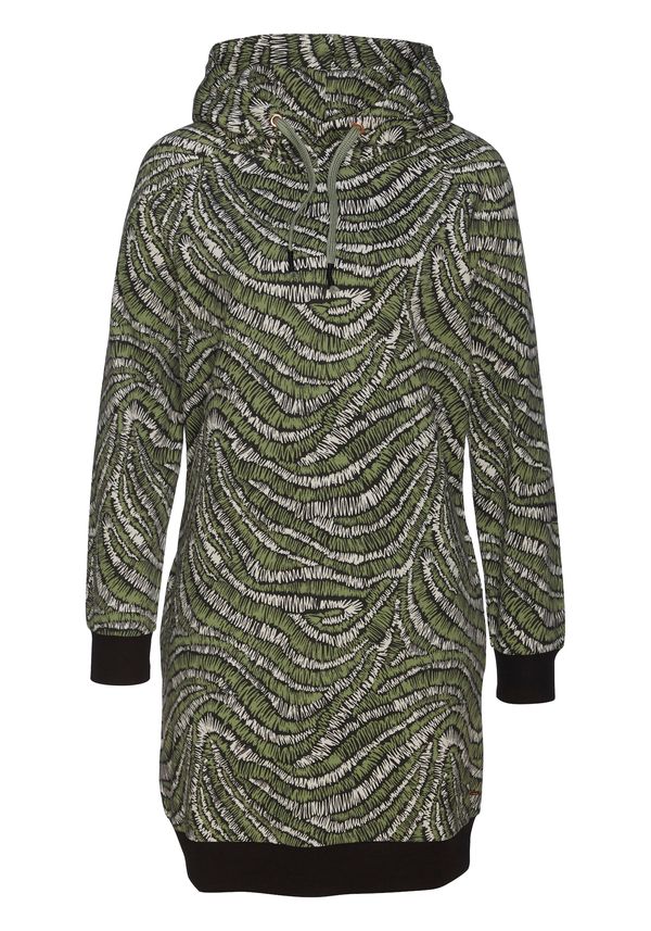 LASCANA LASCANA Рокля  зелено / черно / бяло