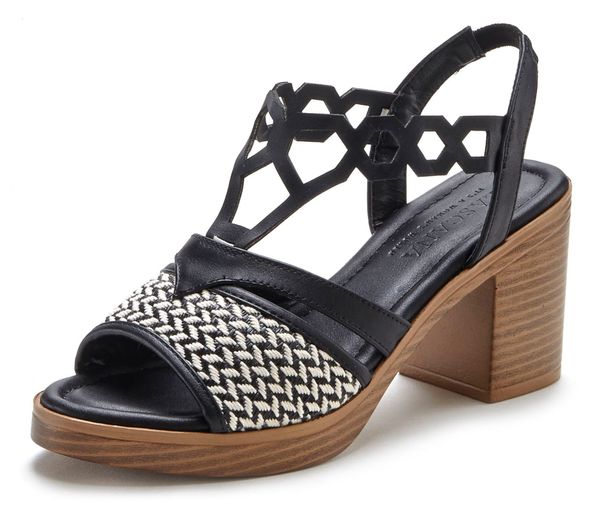 LASCANA LASCANA Сандали  черно / бяло