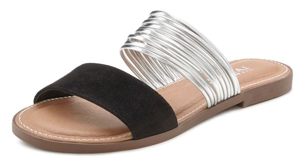 LASCANA LASCANA Сандали  черно / сребърно