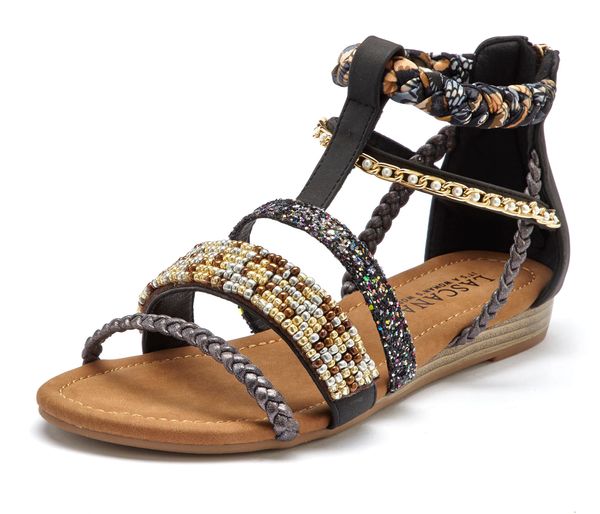 LASCANA LASCANA Сандали  пъстро / черно