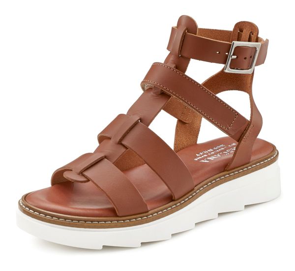 LASCANA LASCANA Сандали с каишка  камел