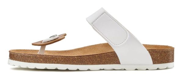 LASCANA LASCANA Сандали с разделител за пръстите  светлокафяво / светлолилаво / бяло