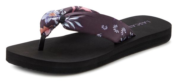 LASCANA LASCANA Сандали с разделител за пръстите  светлосиньо / тъмнолилаво / бледорозово