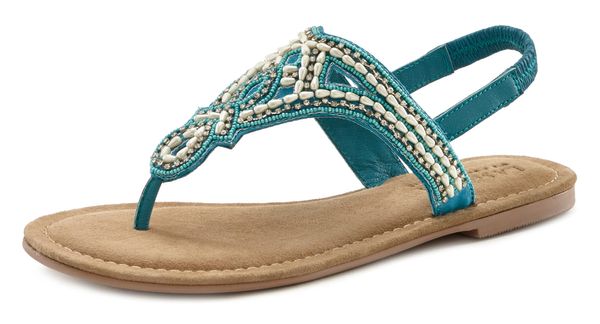 LASCANA LASCANA Сандали с разделител за пръстите  тюркоазен