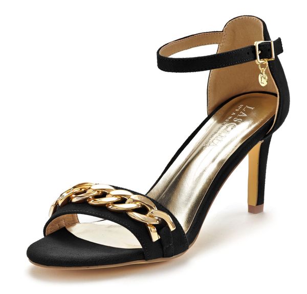 LASCANA LASCANA Сандали  злато / черно