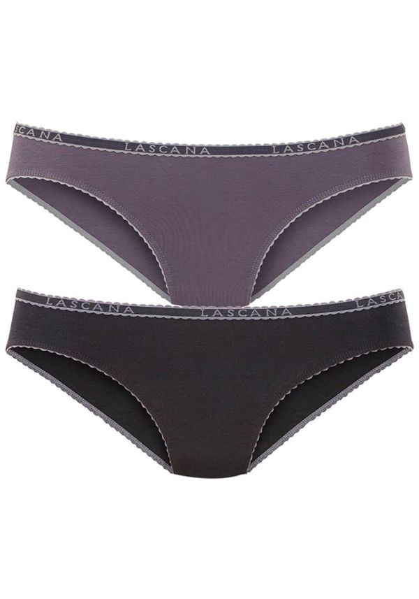 LASCANA LASCANA Слип  люляк / черно