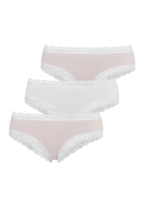 LASCANA LASCANA Слип  телесен цвят / мръсно бяло