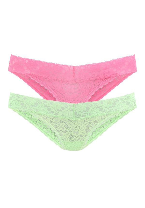 LASCANA LASCANA Слип  зелено / розово