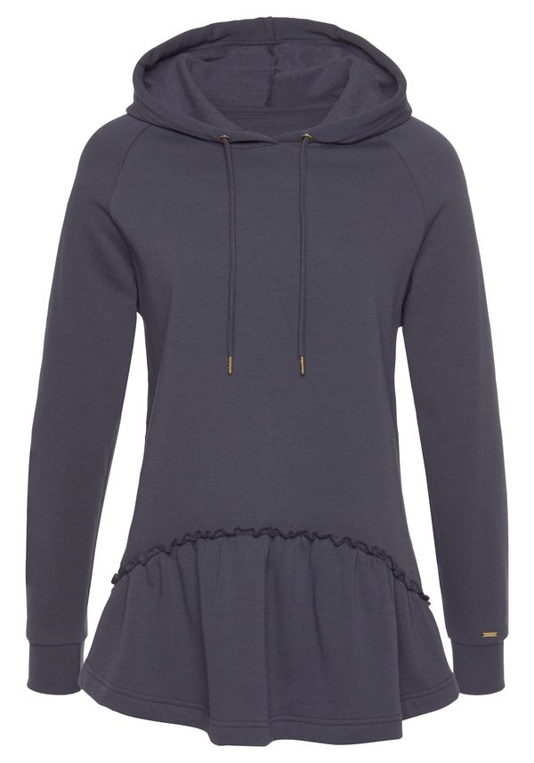 LASCANA LASCANA Суичър  антрацитно черно