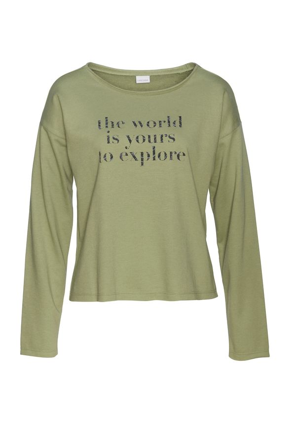 LASCANA LASCANA Суичър  каки