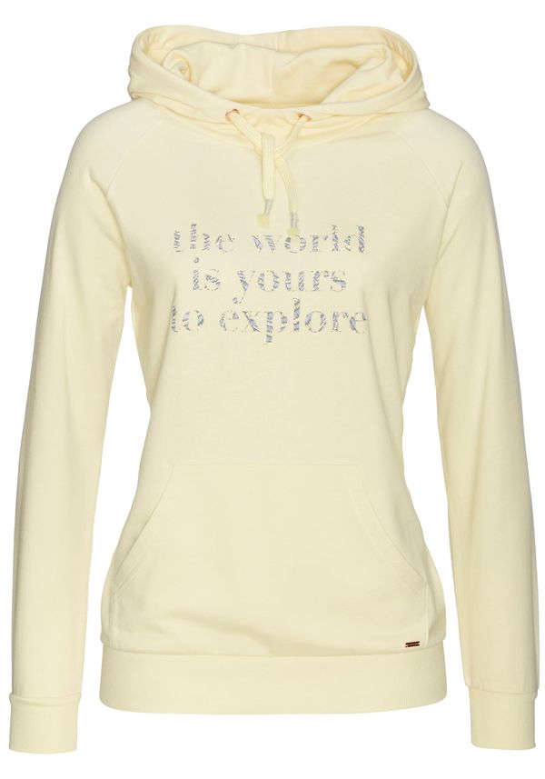 LASCANA LASCANA Суичър  жълто / сив меланж