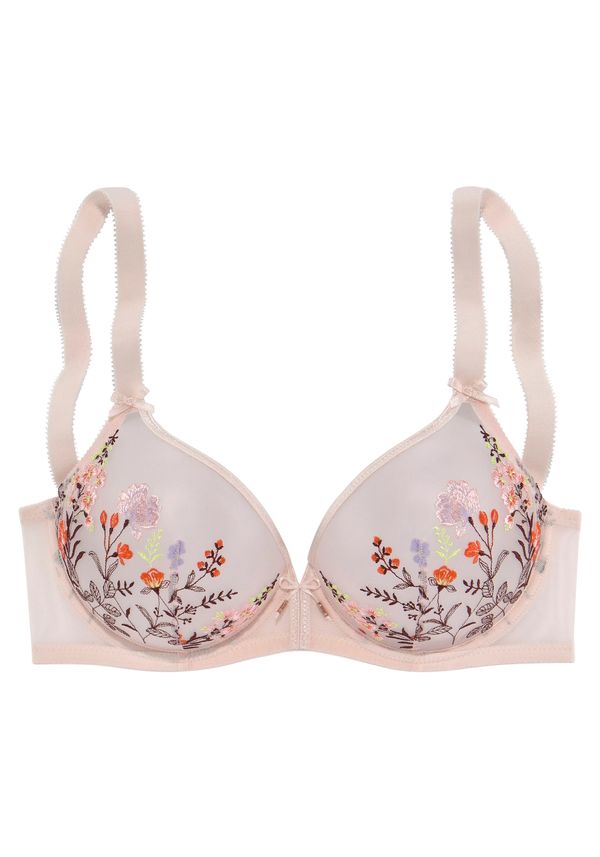 LASCANA LASCANA Сутиен  бледорозово / червено / бяло