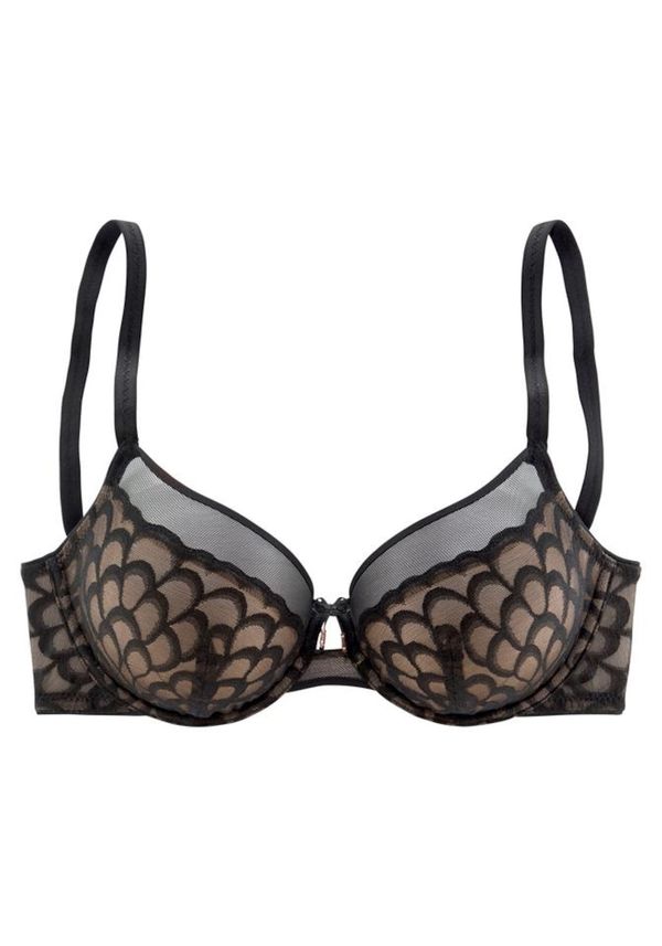 LASCANA LASCANA Сутиен  кафяво / черно