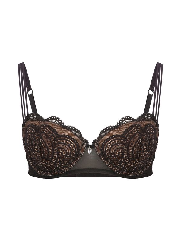 LASCANA LASCANA Сутиен  светлокафяво / черно