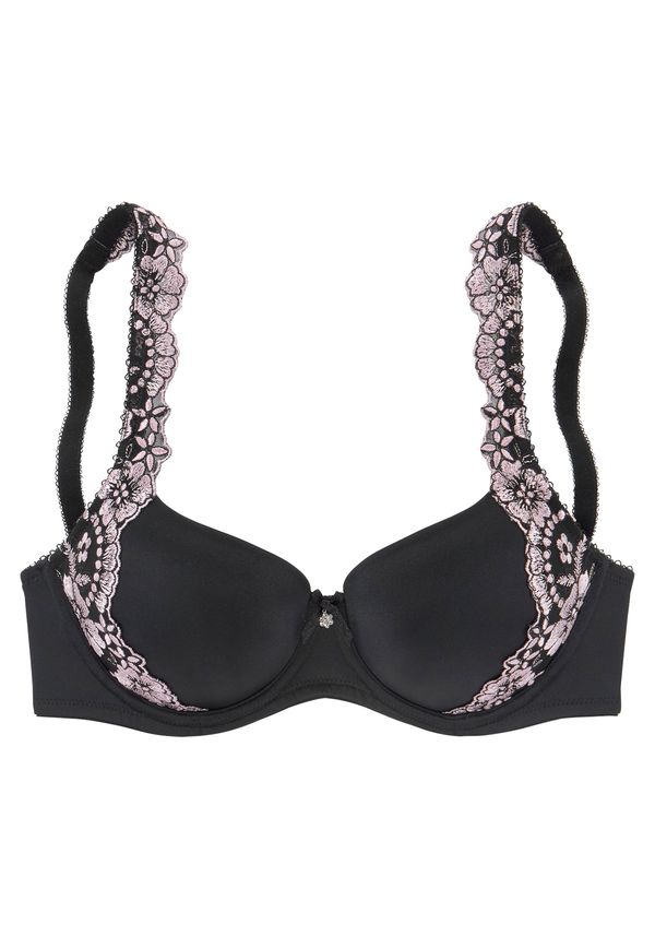 LASCANA LASCANA Сутиен 'Wanda'  пастелно розово / черно