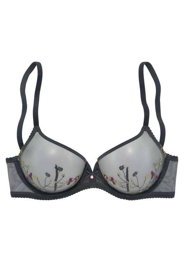 LASCANA LASCANA Сутиен  жълто / сиво / зелено / бяло