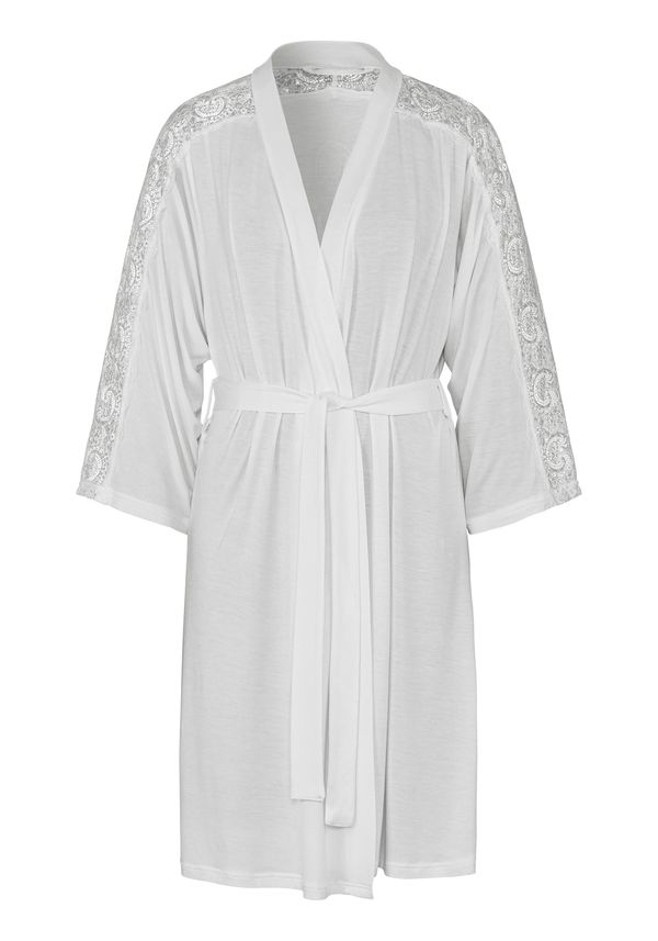 LASCANA LASCANA Сутрешен халат  бяло