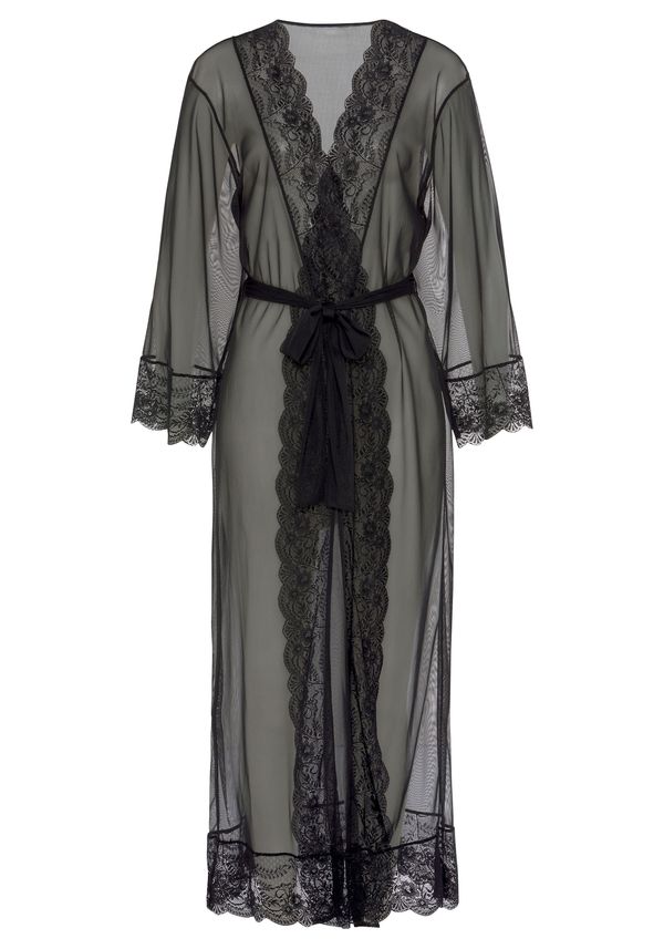 LASCANA LASCANA Сутрешен халат  черно