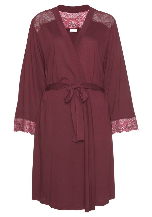 LASCANA LASCANA Сутрешен халат  карминено червено