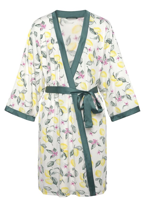 LASCANA LASCANA Сутрешен халат 'Summer Fruits'  жълто / пъстро