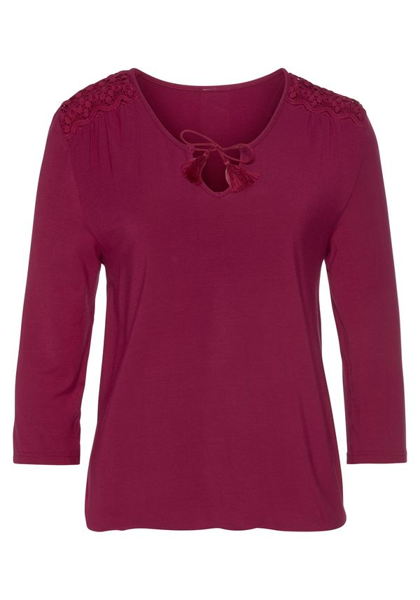 LASCANA LASCANA Тениска  боровинка