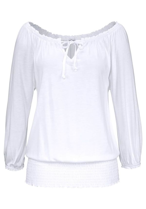 LASCANA LASCANA Тениска  бяло