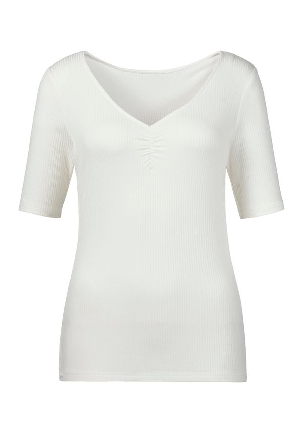 LASCANA LASCANA Тениска  черно / бяло