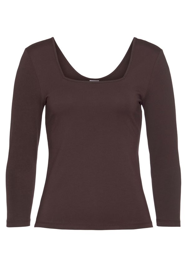 LASCANA LASCANA Тениска  кафяво