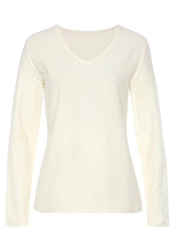 LASCANA LASCANA Тениска  кремаво